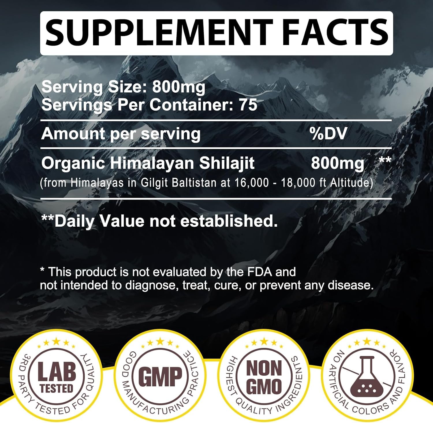 Revitalize Your Health with Premium Shilajit Pure Himalayan Organic Resin - 800MG Gold Grade Loaded with 85+ Fulvic Acid & Essential Trace Minerals for Ultimate Wellness