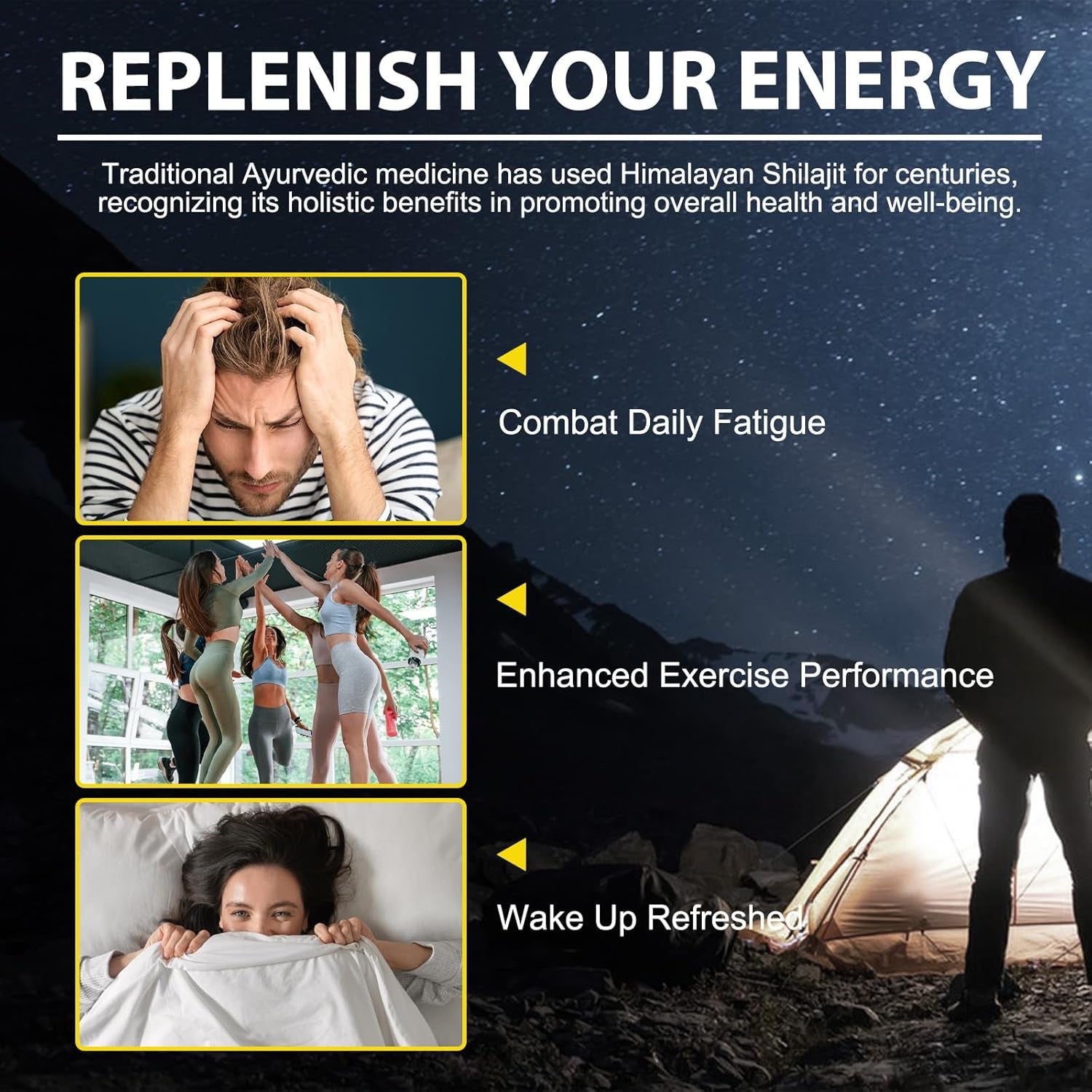 Revitalize Your Health with Premium Shilajit Pure Himalayan Organic Resin - 800MG Gold Grade Loaded with 85+ Fulvic Acid & Essential Trace Minerals for Ultimate Wellness