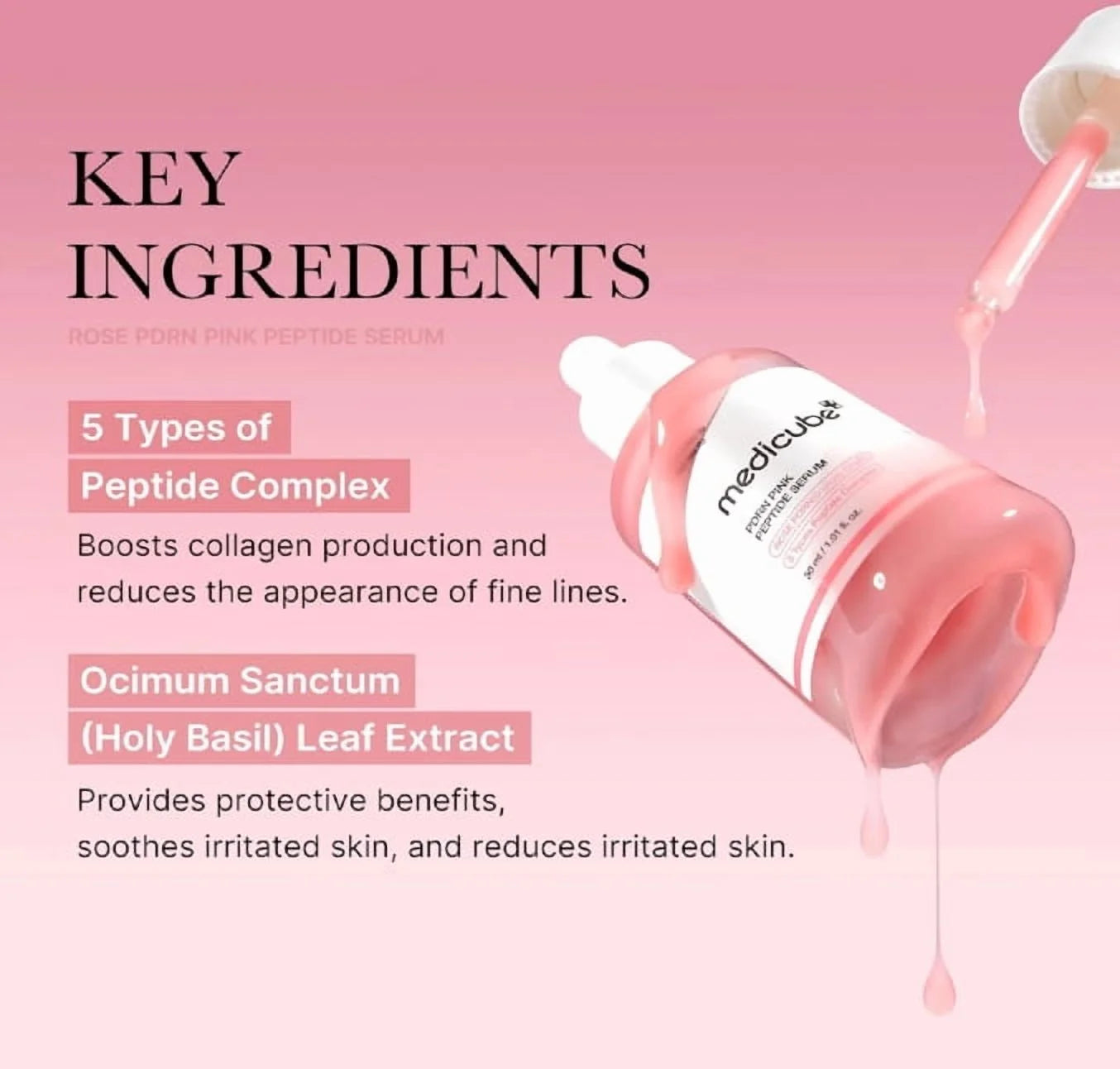 Revitalize Your Skin with Medicube PDRN Pink Peptide Serum - 30ml of Youthful Radiance