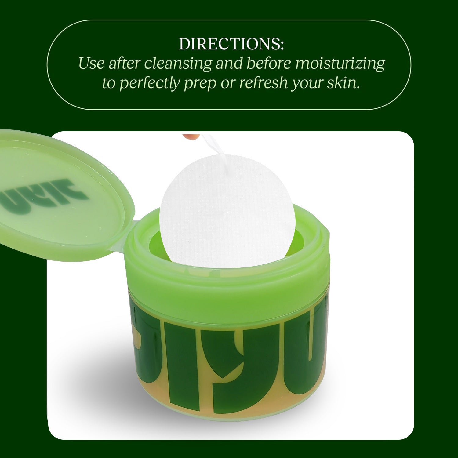 Exfoliating Centella Asiatica Toner Cotton Pads