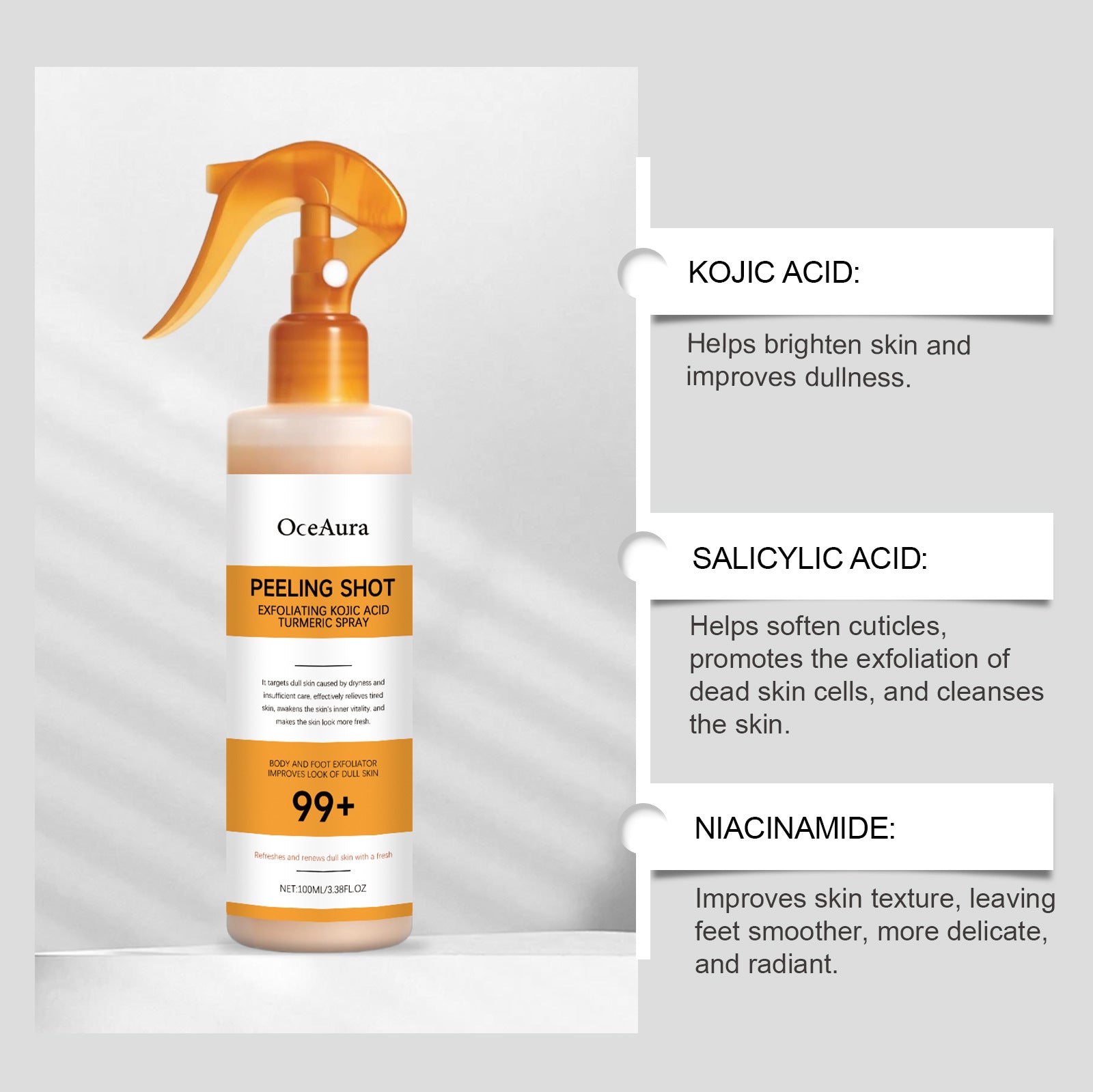 Kojic Acid Turmeric Body Cleansing Spray