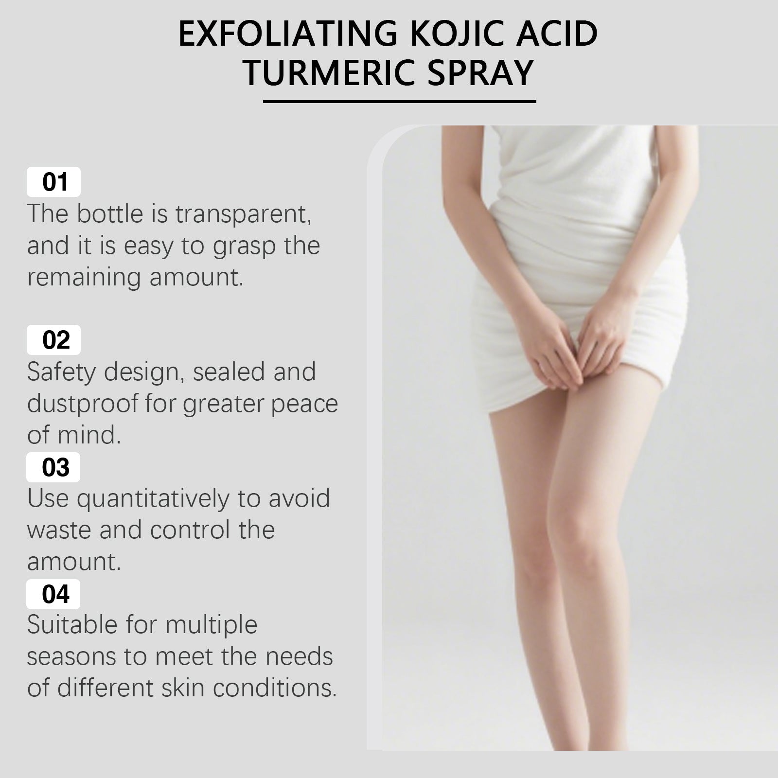 Kojic Acid Turmeric Body Cleansing Spray